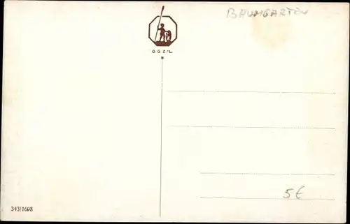 Künstler Ak Baumgarten, W., Landschaft mit Rindern und Bauernhäusern