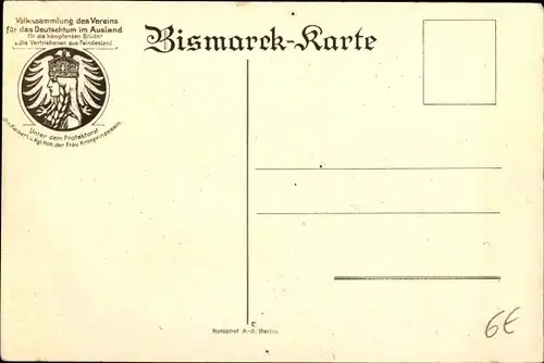 Ak Otto von Bismarck, Herzog zu Lauenburg, Bundeskanzler, 80. Geburtstag