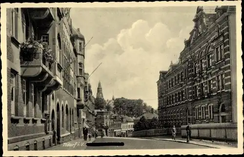 Ak Adorf im Vogtland, Blick in die Bismarckstraße