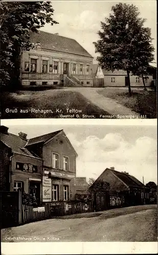 Ak Rehagen Klausdorf Am Mellensee, Gasthof, Geschäftshaus Ottilie Kottke