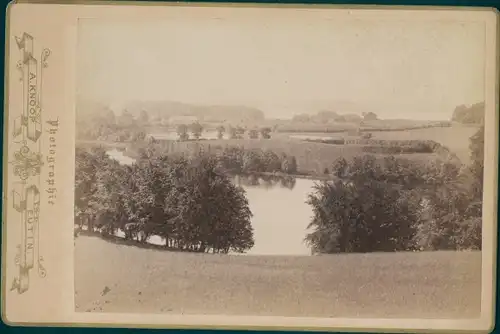 Kabinettfoto Eutin in Ostholstein, Ukleisee, Uglei See, um 1890