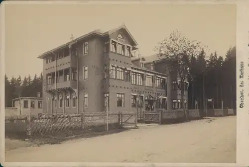 Kabinettfoto Oberhof im Thüringer Wald, Kurhaus, um 1890