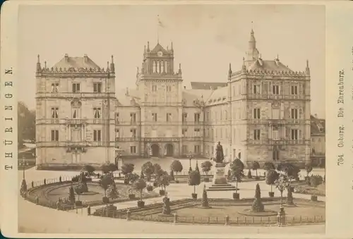 Kabinettfoto Coburg in Oberfranken, Ehrenburg, um 1890