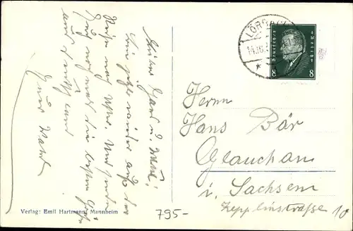 Ak Lörrach in Baden, Baslerstraße, Litfaßsäule