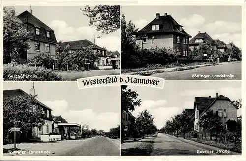Ak Westerfeld Hemmingen Niedersachsen, Göttinger Landstraße, Deveser Straße, Geschäftshaus