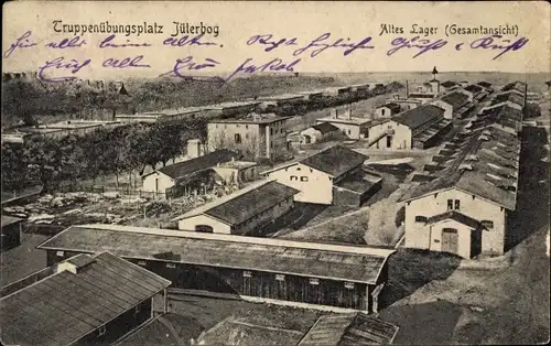 Ak Jüterbog in Brandenburg, Truppenübungsplatz, Altes Lager, Baracken