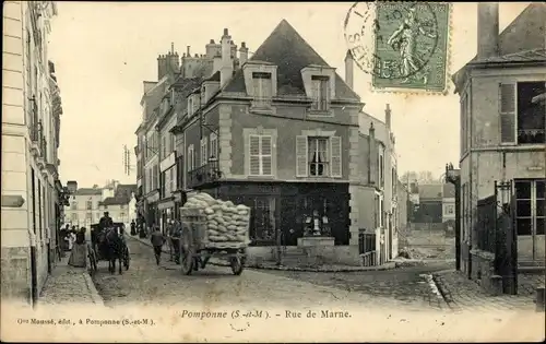 Ak Pomponne Seine et Marne, Rue de Marne