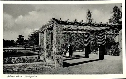 Ak Gelsenkirchen im Ruhrgebiet, Stadtgarten