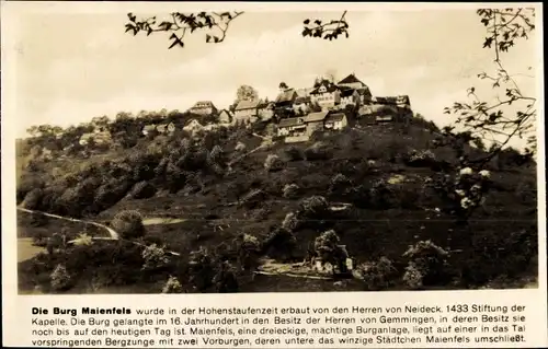Ak Maienfels Wüstenrot in Württemberg, Burg Maienfels