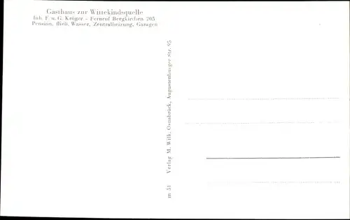 Ak Bergkirchen Bad Oeynhausen Nordrhein Westfalen, Wittekindsquelle