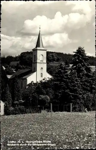 Ak Crostau Schirgiswalde Kirschau Oberlausitz, Evangelische Kirche