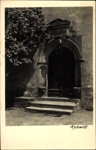 Foto Ak Pulsnitz Sachsen, Portal, Fotograf F. Schmidt