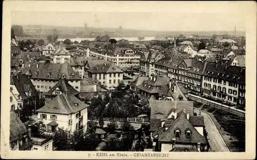 Ak Kehl am Rhein, Gesamtansicht