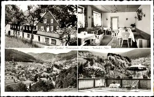 Ak Seebach in Baden Schwarzwald, Hotel Gasthof Hornisgrinde-Löwen, Ort