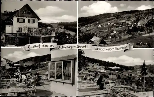 Ak Brandmatt Sasbachwalden im Schwarzwald, Gasthof Schwarzwaldperle