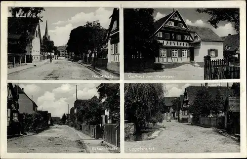 Ak Legelshurst Willstätt in Baden, Gasthof zum Heuwagen, Straßenansicht