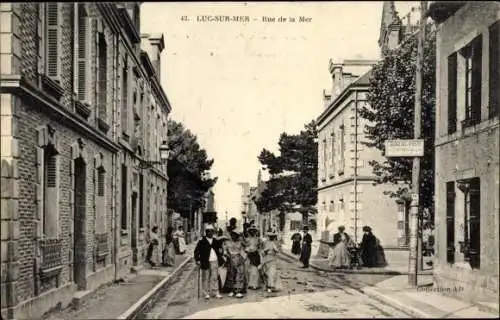 Ak Luc sur Mer Calvados, Rue de la Mer