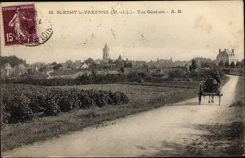 Ak Saint Remy la Varenne Maine et Loire, Vue Generale