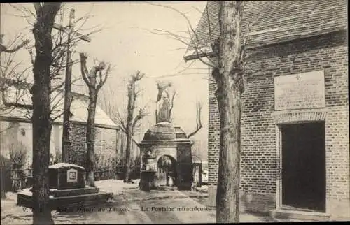 Ak Liesse Notre Dame Aisne, La Fontaine miraculeuse