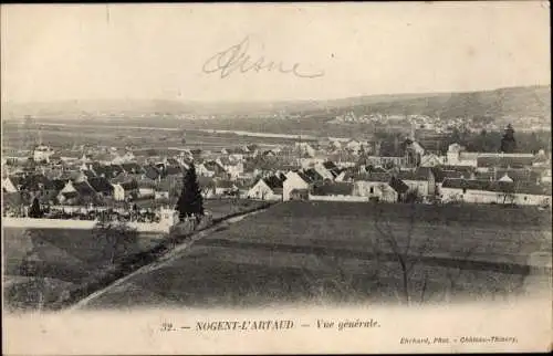 Ak Nogent l’Artaud Aisne, Vue générale