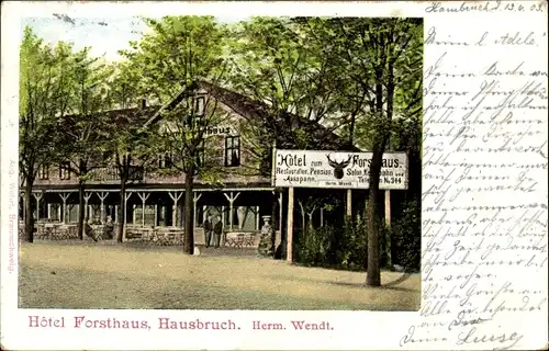 Ak Hamburg Harburg Hausbruch, Hotel Forsthaus