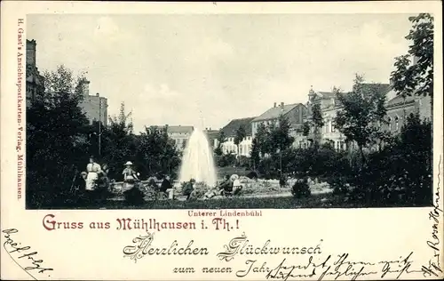 Ak Mühlhausen in Thüringen, Unterer Lindenbühl