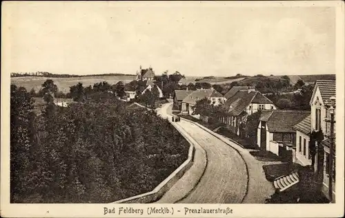 Ak Feldberg in Mecklenburg, Prenzlauer Straße