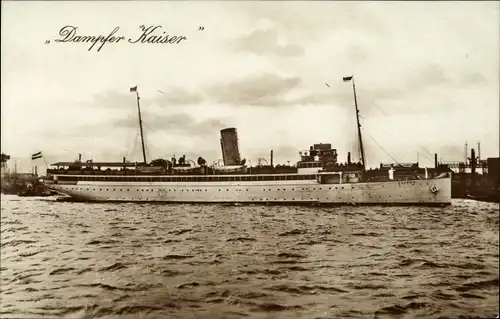 Ak Dampfschiff Kaiser, HAPAG