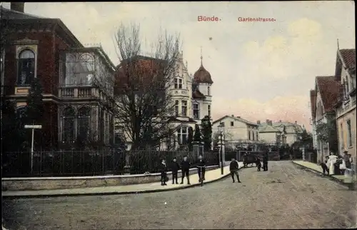 Ak Bünde in Westfalen, Gartenstraße