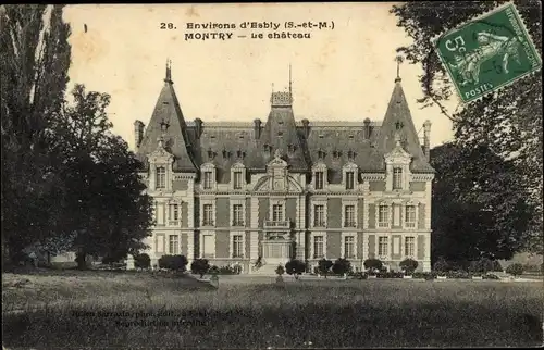 Ak Montry Seine et Marne, Le chateau