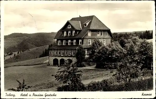 Ak Triberg im Schwarzwald, Hotel und Pension Geutsche