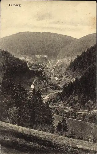 Ak Triberg im Schwarzwald, Ort mit Umgebung