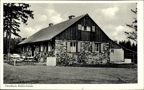 Ak Rüdesheim am Rhein, Forsthaus Waldschänke