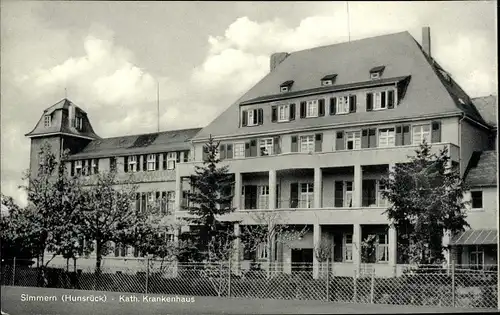 Ak Simmern im Hunsrück, Kath. Krankenhaus