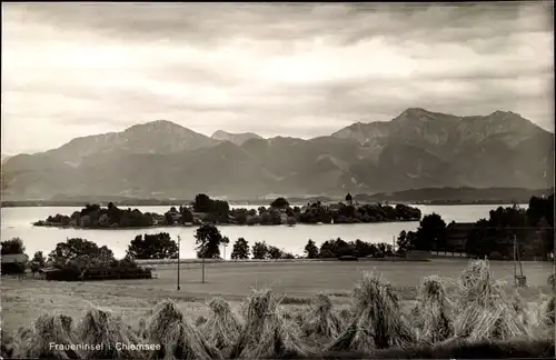 Ak Fraueninsel Chiemsee Oberbayern, Landschaftsbild