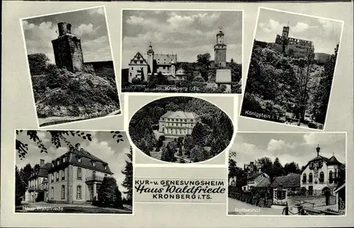 Ak Kronberg im Taunus, Genesungsheim Haus Waldfriede, Falkenstein