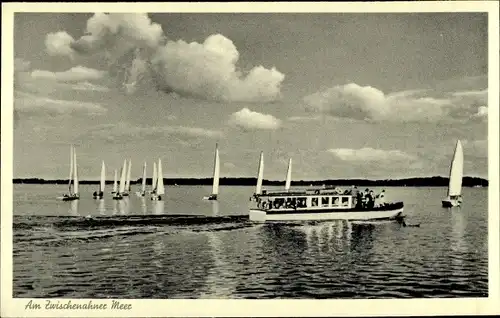 Ak Bad Zwischenahn, Zwischenahner Meer, Motorboot, Segelboote