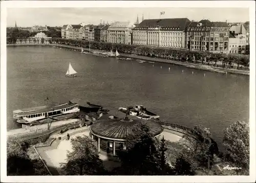 Ak Hamburg Mitte Altstadt, Alsterdamm