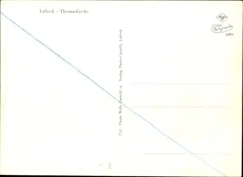 Ak Hansestadt Lübeck, Thomaskirche