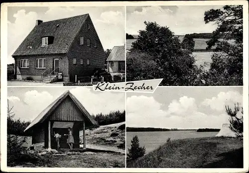 Ak Klein Zecher in Schleswig Holstein, Panorama, Gasthaus Zum Schwalbennest