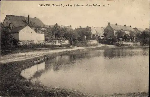 Ak Denée Maine et Loire, Les Jubeaux et les boires