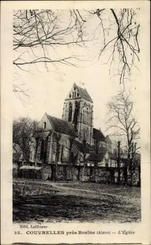 Ak Couvrelles lez Braine Aisne, L'Eglise