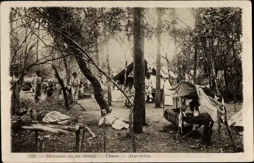 Ak Chaco Argentinien, Descanso en un obraje