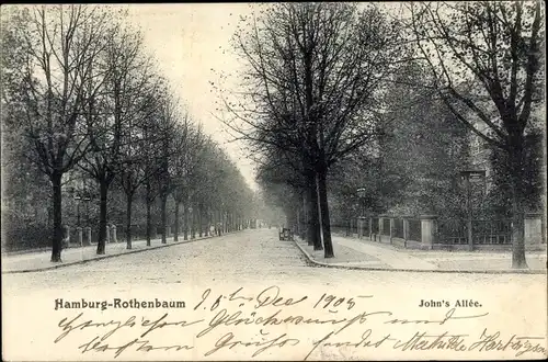 Ak Hamburg Rotherbaum, John's Allee