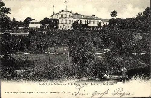 Ak Hamburg Wandsbek Poppenbüttel, Gasthof zur Alsterschlucht