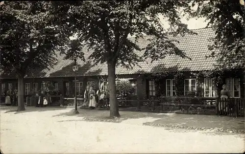 Foto Ak Hamburg Mitte Altstadt, Partie am Haus