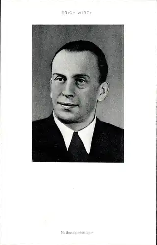 Ak Erich Wirth, Nationalpreisträger, Dreher, Bykow Methode