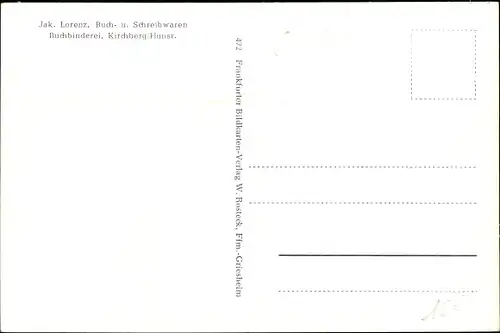 Ak Kirchberg im Hunsrück, Gesamtansicht