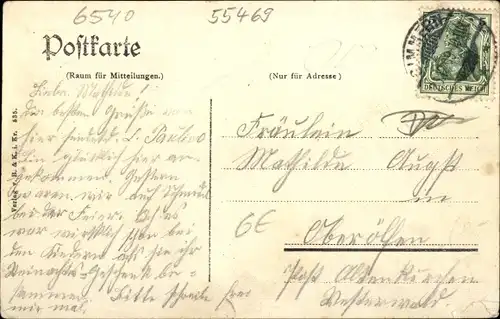 Ak Simmern im Hunsrück, Gesamtansicht