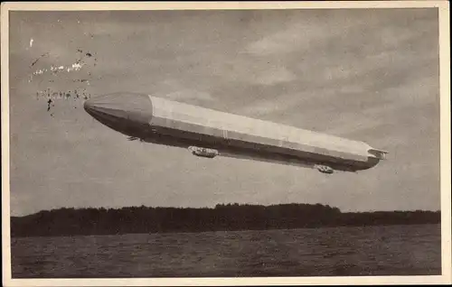Ak Zeppelin im Flug, Luftschiff